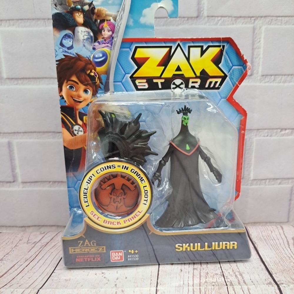 Zag Heroes Zak Storm Skullivar Action Figure 3" Level Up Coin Sealed New